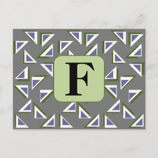 Briefkaart Aangepaste driehoeken