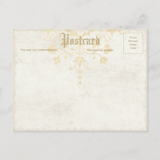 Briefkaart Aangepaste tekst (Achterkant)