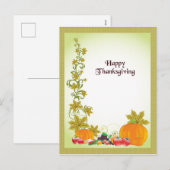 Briefkaart Aangepaste Thanksgiving (Voorkant / Achterkant)
