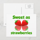 Briefkaart aardbeien (Voorkant / Achterkant)