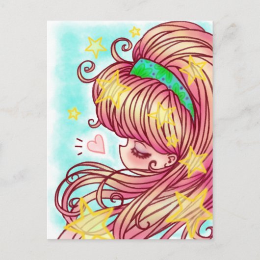 Briefkaart aardbeien (Voorkant)