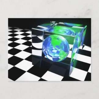 Briefkaart aardkubbe