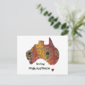 Briefkaart Aboriginal artwork (Staand voorkant)