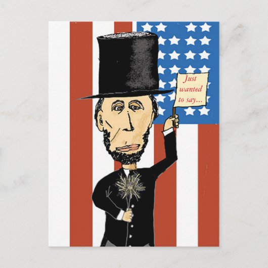 Briefkaart Abraham Lincoln (Voorkant)