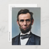 Briefkaart Abraham Lincoln (Voorkant / Achterkant)