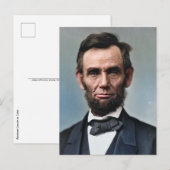 Briefkaart Abraham Lincoln (Voorkant / Achterkant)