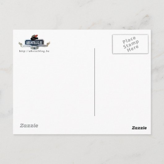 Briefkaart Absinthe Ban Frankrijk (Achterkant)