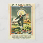 Briefkaart Absinthe Ban Frankrijk (Voorkant)