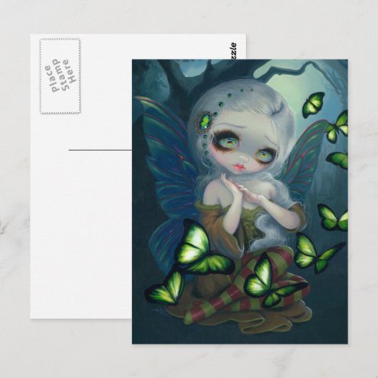 briefkaart "Absinthe Butterflies" (Voorkant / Achterkant)