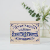 Briefkaart Absinthe Deniset (Staand voorkant)