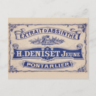 Briefkaart Absinthe Deniset