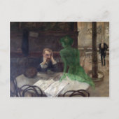 Briefkaart Absinthe Drinker (Voorkant)