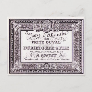 Briefkaart Absinthe Duval