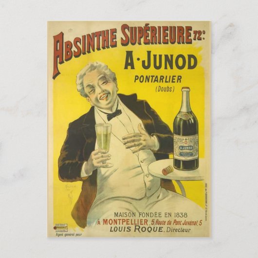 Briefkaart Absinthe Junod (Voorkant)