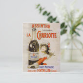 Briefkaart Absinthe La Charlotte (Staand voorkant)