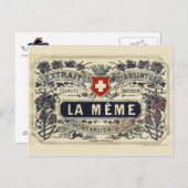 Briefkaart Absinthe La Même (Voorkant / Achterkant)