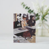 briefkaart "Absinthe (maakt de harteluif)" (Staand voorkant)