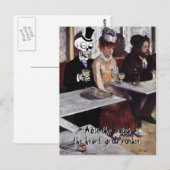 briefkaart "Absinthe (maakt de harteluif)" (Voorkant / Achterkant)