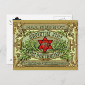 Briefkaart Absinthe Monnot (Voorkant / Achterkant)