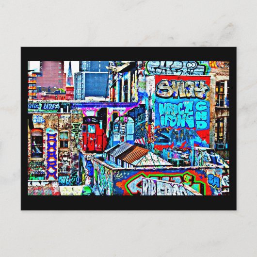 Briefkaart-Abstract/Misc-Graffiti Galerij 6 Briefkaart (Voorkant)