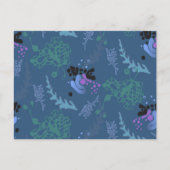 Briefkaart Abstract Ontwerp Blauw Vrolijk (Voorkant)