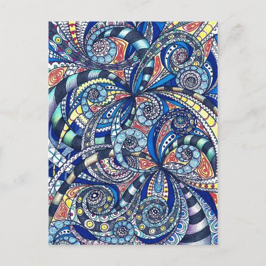 Briefkaart abstracte achtergrond (Voorkant)