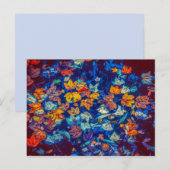 briefkaart abstracte bladeren (Voorkant / Achterkant)