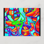 Briefkaart-Abstracte/Misc-Graffiti Galerij 107 Briefkaart (Voorkant)