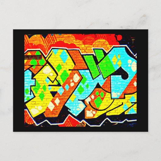 Briefkaart-Abstracte/Misc-Graffiti Galerij 19 Briefkaart (Voorkant)