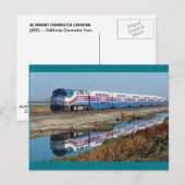 Briefkaart - ACE-commuter-trein, Californië (Voorkant / Achterkant)