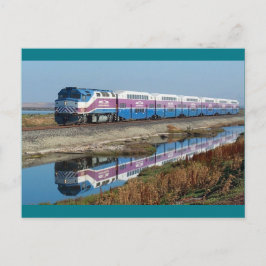 Briefkaart - ACE-commuter-trein, Californië