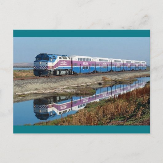 Briefkaart - ACE-commuter-trein, Californië (Voorkant)