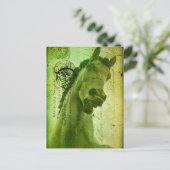 Briefkaart-achtig op gekruiste paarden briefkaart (Staand voorkant)