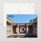 Briefkaart - Adalaj - India (Voorkant / Achterkant)