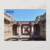 Briefkaart - Adalaj - India (Voorkant)