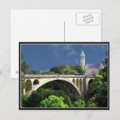 Briefkaart Adolphe Bridge uit Luxemburg City (Voorkant / Achterkant)