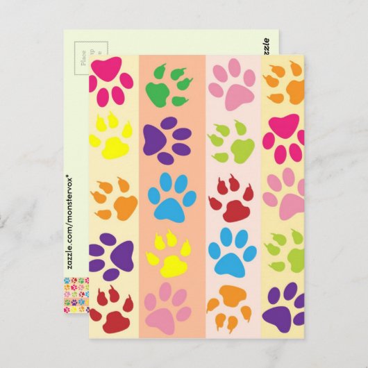 Briefkaart Afdrukken verven (Voorkant / Achterkant)