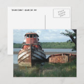 Briefkaart: afgedankte sleepboot briefkaart (Voorkant / Achterkant)