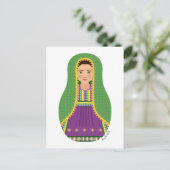 Briefkaart Afghan Matryoshka (Staand voorkant)