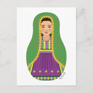Briefkaart Afghan Matryoshka