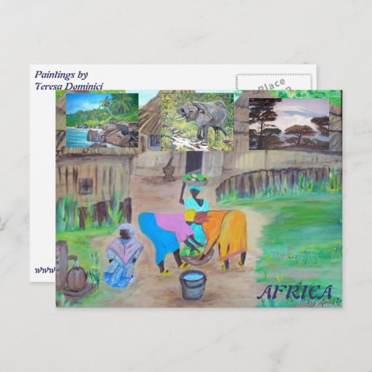 Briefkaart - Afrika (Voorkant / Achterkant)