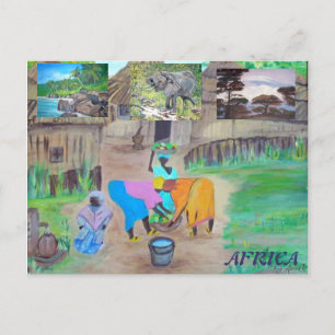 Briefkaart - Afrika