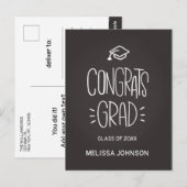 Briefkaart afstuderen begroeten (Voorkant / Achterkant)