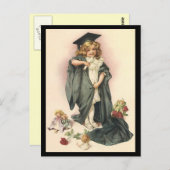 Briefkaart  Afstuderen Ontwerp voor uitnodiging (Voorkant / Achterkant)