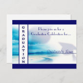 Briefkaart ~ Afstuderen: Uitnodiging (Voorkant / Achterkant)