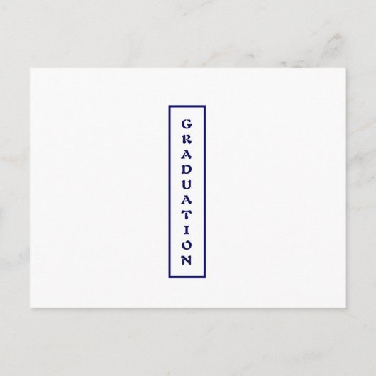 Briefkaart ~ Afstuderen: Uitnodiging (Achterkant)