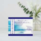 Briefkaart ~ Afstuderen: Uitnodiging (Staand voorkant)