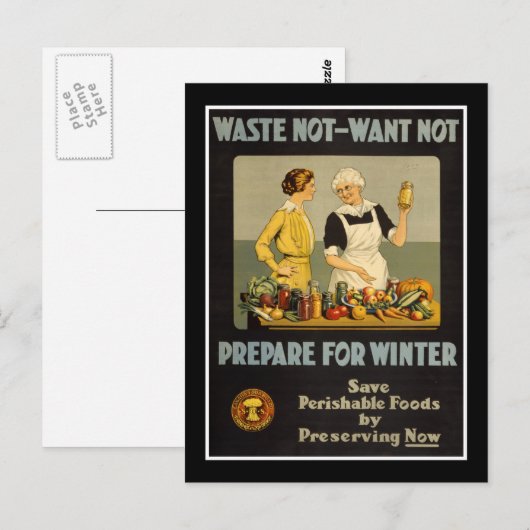 Briefkaart afval niet-willen niet WW1 (Voorkant / Achterkant)