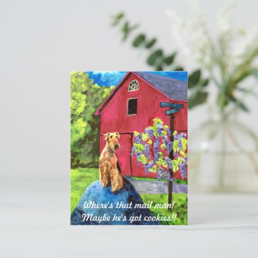 Briefkaart Airedale Barn (Staand voorkant)