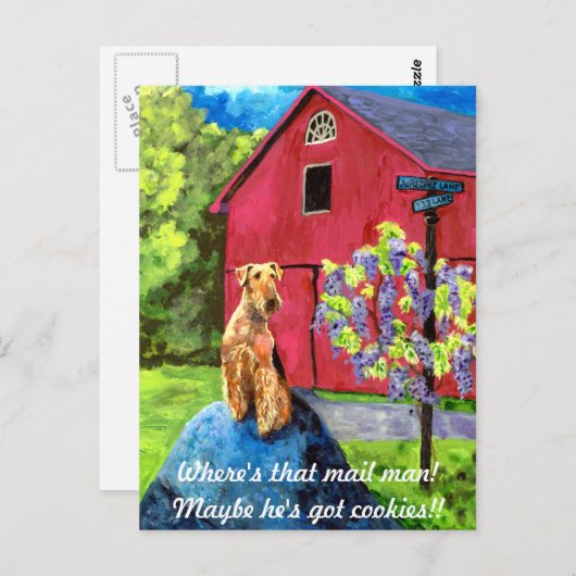 Briefkaart Airedale Barn (Voorkant / Achterkant)